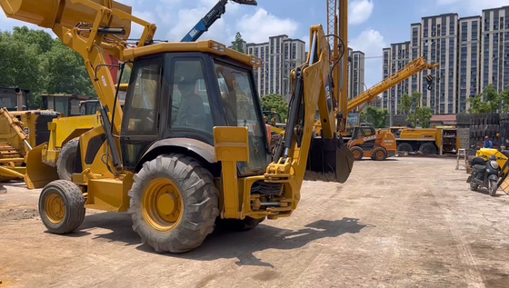 Multifunctionele baggerlader CAT420Fh met alle functies in goede staat