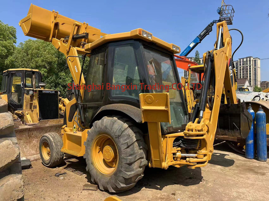 Multifunctionele baggerlader CAT420Fh met alle functies in goede staat