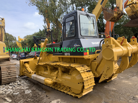 Gebruikte Shantui SD16 Bulldozer met sterke kracht en hydraulische stabiliteit in goede staat