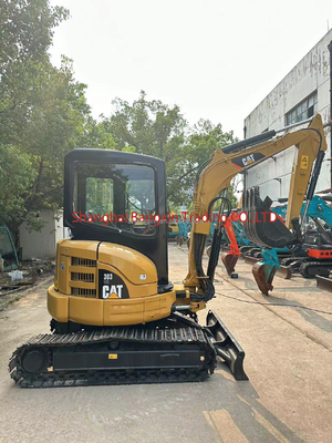Ja U kunt inspecteren kleine machine Gebruikte mini graafmachine CAT 303 3000 KG Machine Gewicht