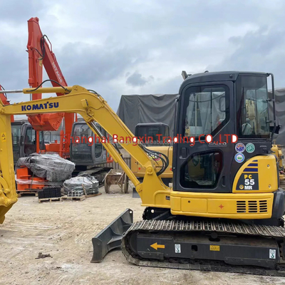 Komatsu PC55MR mini graafmachine met 90% graad en originele hydraulische cilinder
