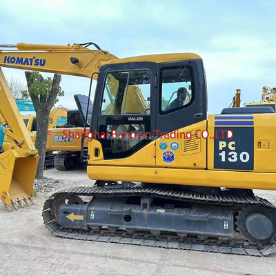 0.5m3 emmercapaciteit komatsu pc130-7 mini graafmachine met sterk vermogen en stabiliteit