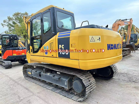 0.5m3 emmercapaciteit komatsu pc130-7 mini graafmachine met sterk vermogen en stabiliteit