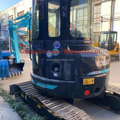 Gebruikte Kobelco SK55 mini graafmachine met EPA/CE-certificering en 5 ton bedrijfsgewicht