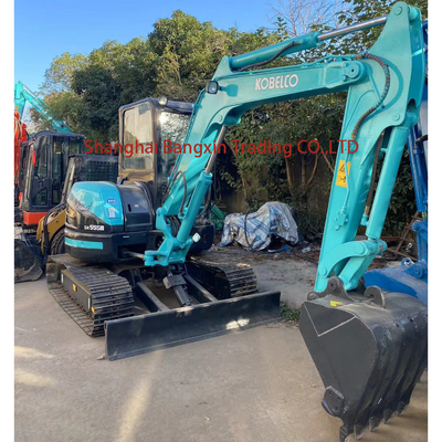 Gebruikte Kobelco SK55 mini graafmachine met EPA/CE-certificering en 5 ton bedrijfsgewicht