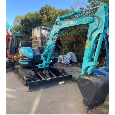 Gebruikte Kobelco SK55 mini graafmachine met EPA/CE-certificering en 5 ton bedrijfsgewicht