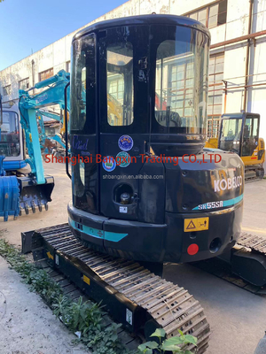Gebruikte Kobelco SK55 mini graafmachine met EPA/CE-certificering en 5 ton bedrijfsgewicht