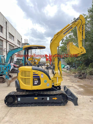 Komatsu PC40MR mini graafmachine met originele hydraulische klep en 0.23m3 emmercapaciteit