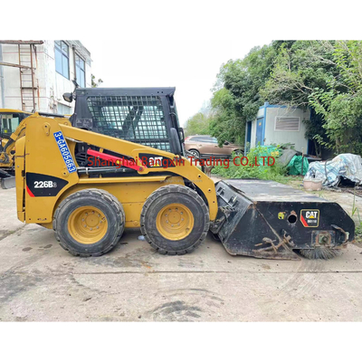 Kleine machine mini-graafmachine Gebruikte skid steer CAT 226 met originele hydraulische cilinder