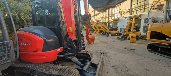 Korte werktijden KUBOTA KX163 mini graafmachine voor bouwprojecten