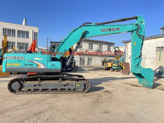 Gebruikte graafmachine Kobelco SK200-6E met ISUZU motor bijna 2021 jaar productie
