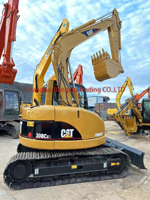 8 ton CAT 308C mini graafmachine met originele hydraulische pomp EPA/CE gecertificeerd en gereed