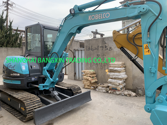 goede staat Kobelco SK55SR mini graafmachine sterk vermogen en hydraulische stabiliteit