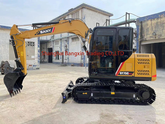 Gebruikte SANY SY75C Crawler Excavator Jaar 2020 Alle functies Normaal Gratis verzending