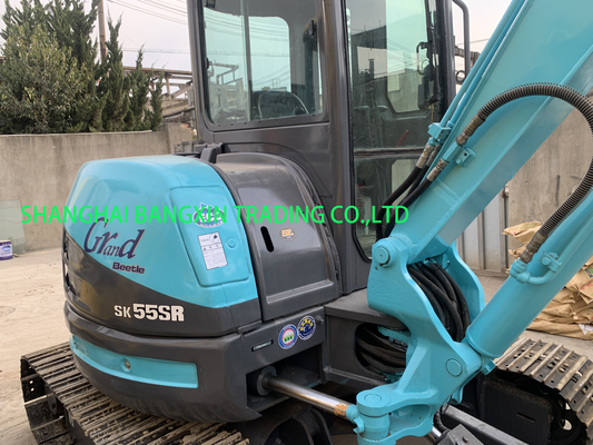 goede staat Kobelco SK55SR mini graafmachine sterk vermogen en hydraulische stabiliteit