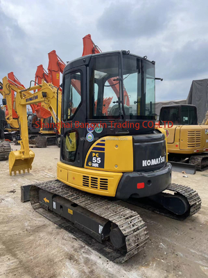 2020 Gebruikte Komatsu PC55MR mini graafmachine met alle functies normaal