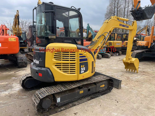 2020 Gebruikte Komatsu PC55MR mini graafmachine met alle functies normaal