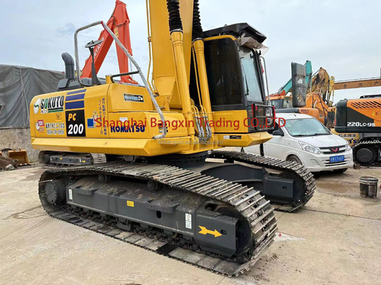 Komatsu PC200 graafmachine 100% origineel Japanse tweedehands graafmachine 700 werkuren