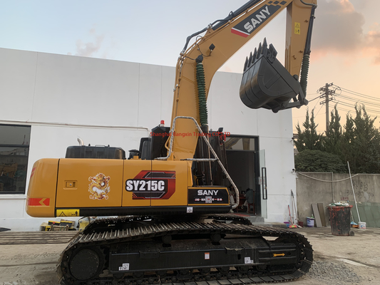 1 jaar na verkoop 21 ton Sany gebruikte graafmachine SY215C voor industrie