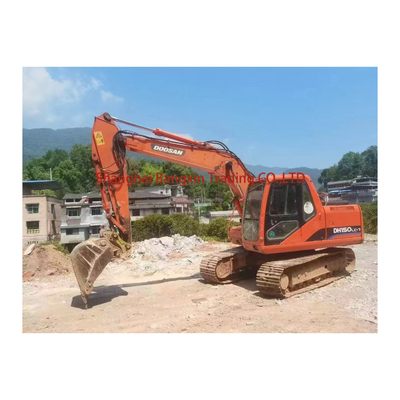 15000 KG Doosan DH150LC-7 graafmachine Uitstekende werkprestaties 1 jaar na verkoop