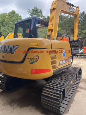Sterk vermogen en hydraulische stabiliteit Gebruikte graafmachine Sany SY75C voor zwaar werk