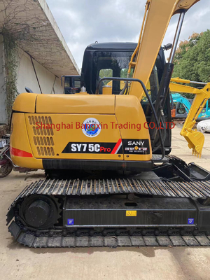 Jaar 2022 goede staat Sany SY75C Crawler Excavator tweedehands 7,5TON bedrijfsgewicht