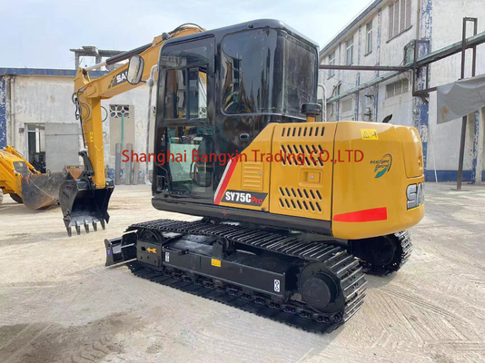 2022 Sany SY75 gebruikte Crawler Excavator in uitstekende staat met 0,27 emmercapaciteit