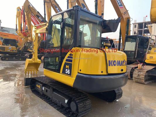 Goed gebruikte Komatsu PC56 Crawler Graafmachine Alle functies Normaal 7 dagen levering