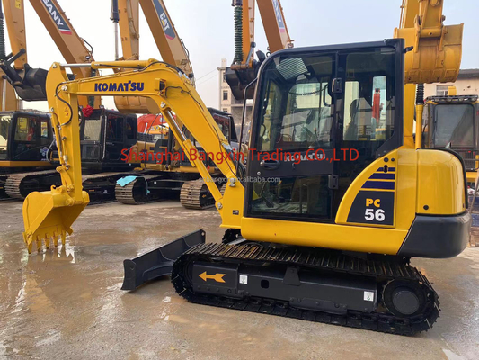 Goed gebruikte Komatsu PC56 Crawler Graafmachine Alle functies Normaal 7 dagen levering