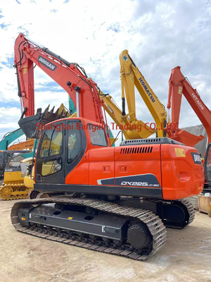 22.5TON Doosan DX225LC Gebruikte graafmachine met originele hydraulische klep en gratis verzending