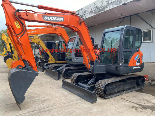 Beste gebruikte mini graafmachine Doosan DX60 in Shanghai met EPA/CE-certificering