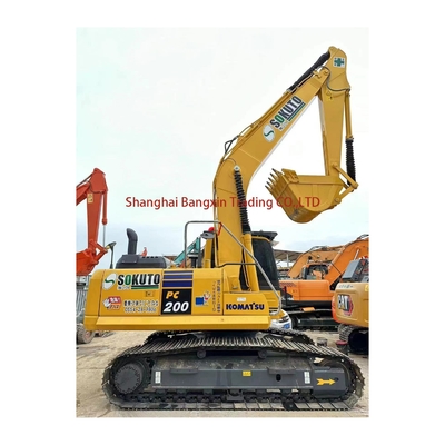 20000 KG Gebruikte Komatsu PC200 graafmachine met 1 emmer capaciteit in uitstekende staat
