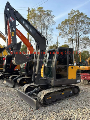Gratis verzending gebruikte Volvo graafmachines tweedehands EC60D mini graafmachine 7 dagen levering