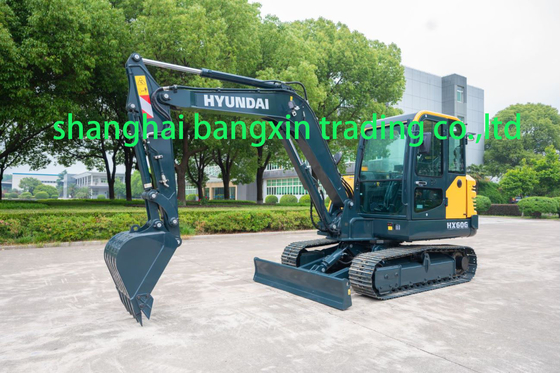Gebruikte Hyundai HX60G mini graafmachine met EPA/CE-certificering en alle functies werken
