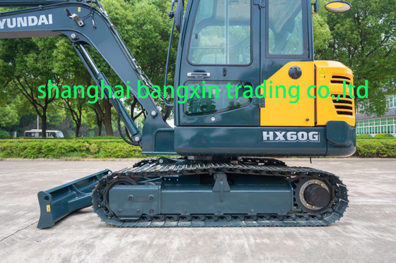 Gebruikte Hyundai HX60G mini graafmachine met EPA/CE-certificering en alle functies werken