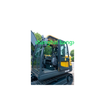 Gebruikte Hyundai HX80 graafmachine met sterk vermogen en hydraulische stabiliteit bij verbruik