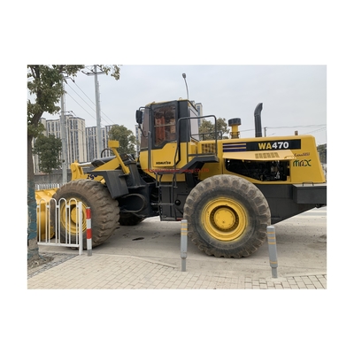 Komatsu WA470 gebruikte wiellader levertijd 7 dagen sterk vermogen en hydraulische stabiliteit