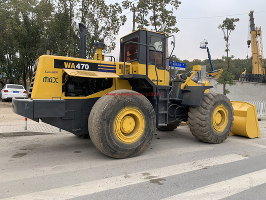 Komatsu WA470 gebruikte wiellader levertijd 7 dagen sterk vermogen en hydraulische stabiliteit