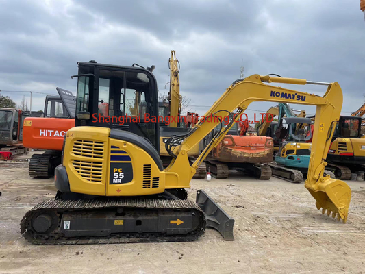 Gebruikte Komatsu PC55MR-2 mini graafmachine 28.5k jaar 2021 uitstekende staat