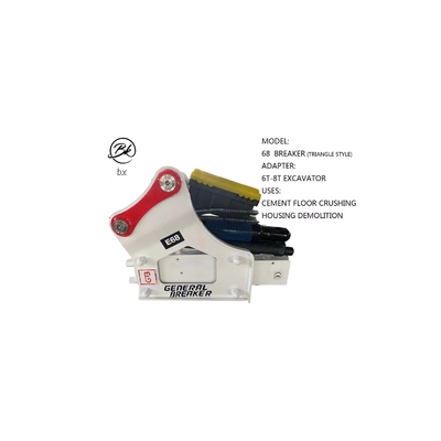 Productmodel Hammer Global Mini Excavator Bucket 68 Breaker Triangle Style voor graafmachines