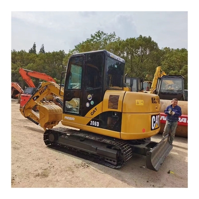 2.5 ton Cat 306d mini graafmachine met een hoog vermogen en hoge hydraulische stabiliteit