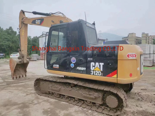 Gebruikte Cat 312D2 Crawler Excavator Construction Machine met originele hydraulische klep