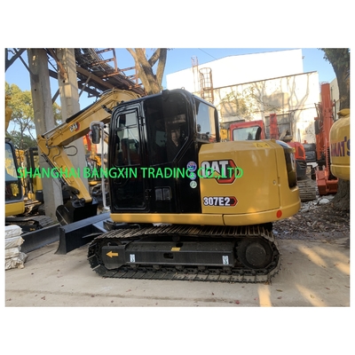 Mini graafmachine Cat 307E2 met 7000 kg machinegewicht in Shanghai