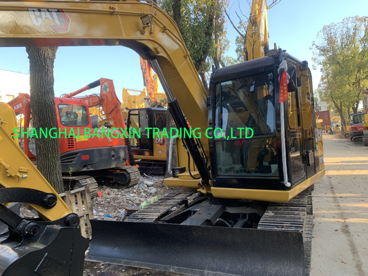 Mini graafmachine Cat 307E2 met 7000 kg machinegewicht in Shanghai