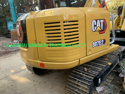 Mini graafmachine Cat 307E2 met 7000 kg machinegewicht in Shanghai
