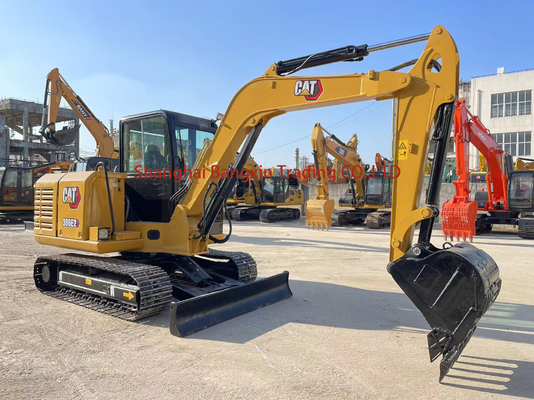 Tweedehands Cat 306E2 mini graafmachine met een sterk vermogen en hoge hydraulische stabiliteit